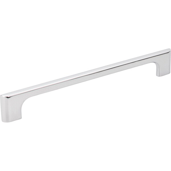 Jeffrey Alexander 192 mm Center-to-Center Polished Chrome Asymmetrical Leyton Cabinet Pull 286-192PC - main